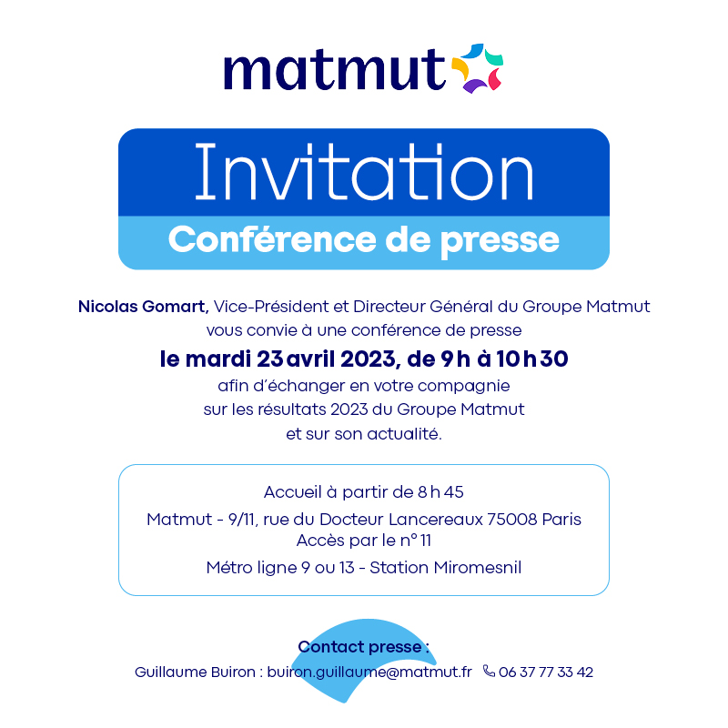 Invitation conférence de presse Groupe Matmut