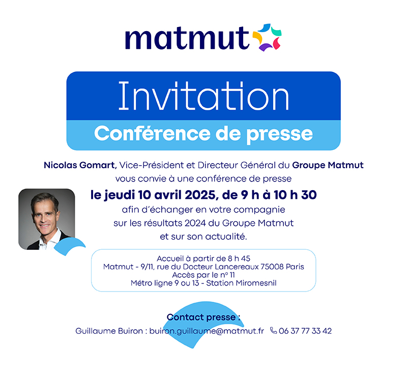 Invitation conférence de presse Groupe Matmut  