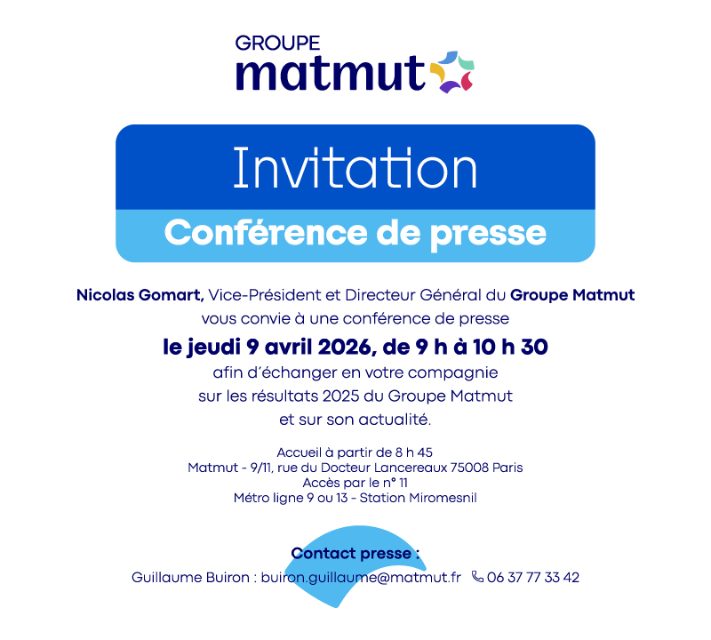 Invitation conférence de presse Groupe Matmut du 9 avril 2026